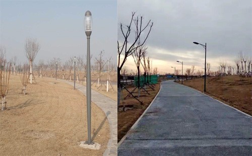 武漢漢陽區墨水湖公園景觀亮化照明燈具案例