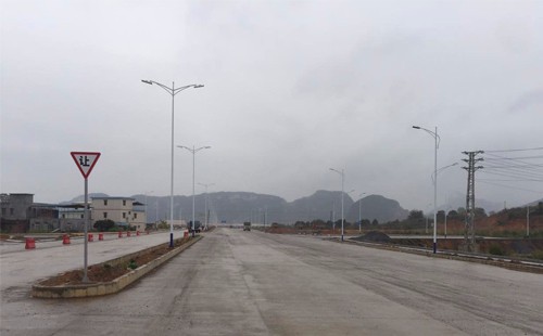 太陽能景觀燈，百度園區項目安裝